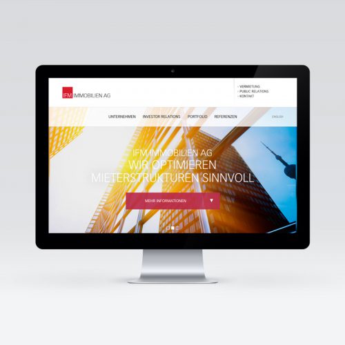 IFM Immobilien AG - Website Design