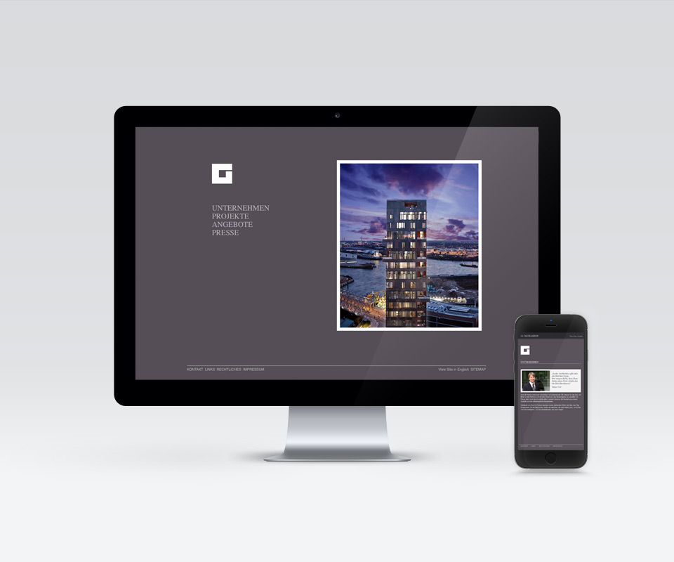 Groß & Partner - Webseite - Gestaltung